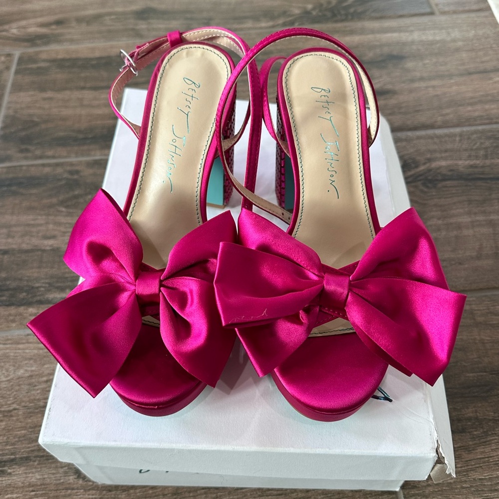 Women’s Betsey Johnson block heels. Worn once